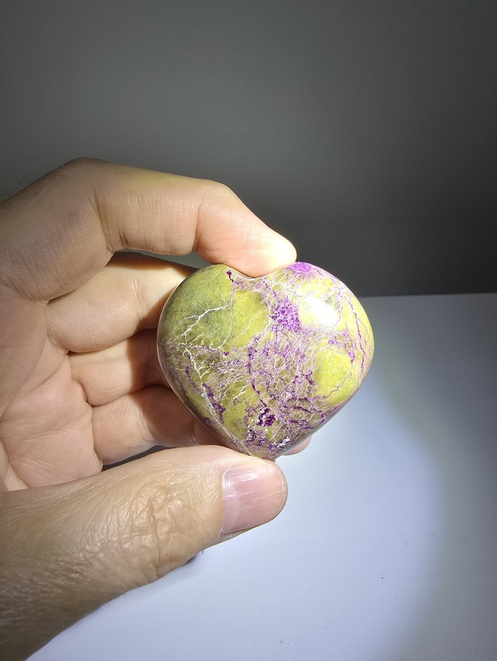 Atlantisite Crystal Heart #E